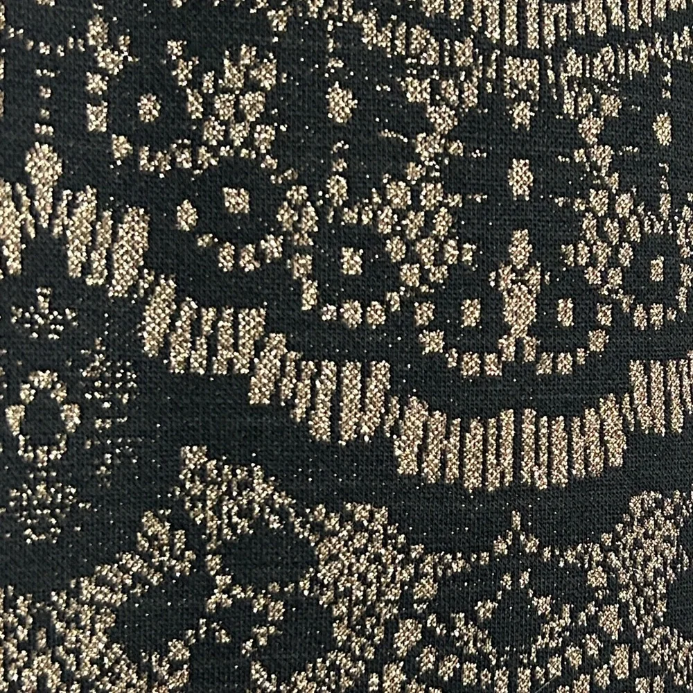 NWT Urban Girl Nites Black and Golden/Tan Fitted Dress! - Picture 4 of 15